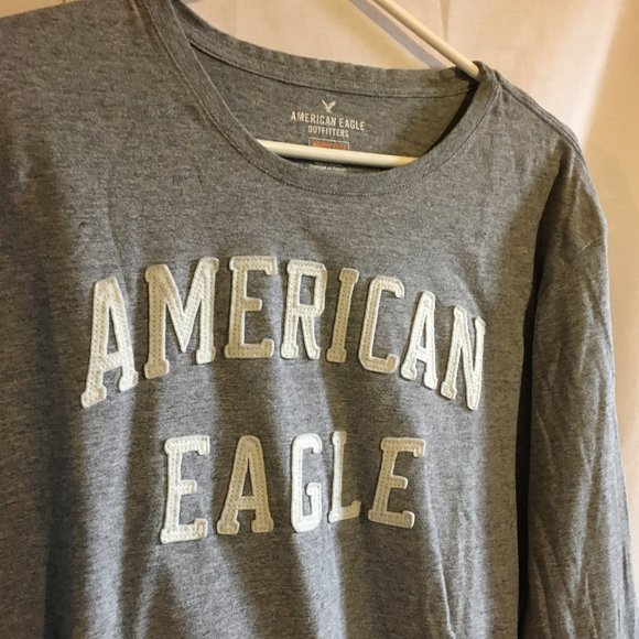 Grey American Eagle Active Flex Long T-Shirt - Picture 3 of 4